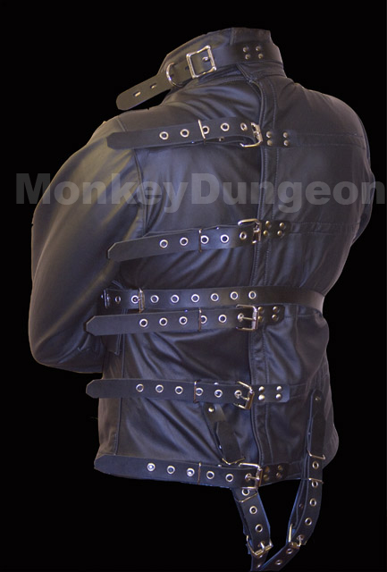 leather straight jacket